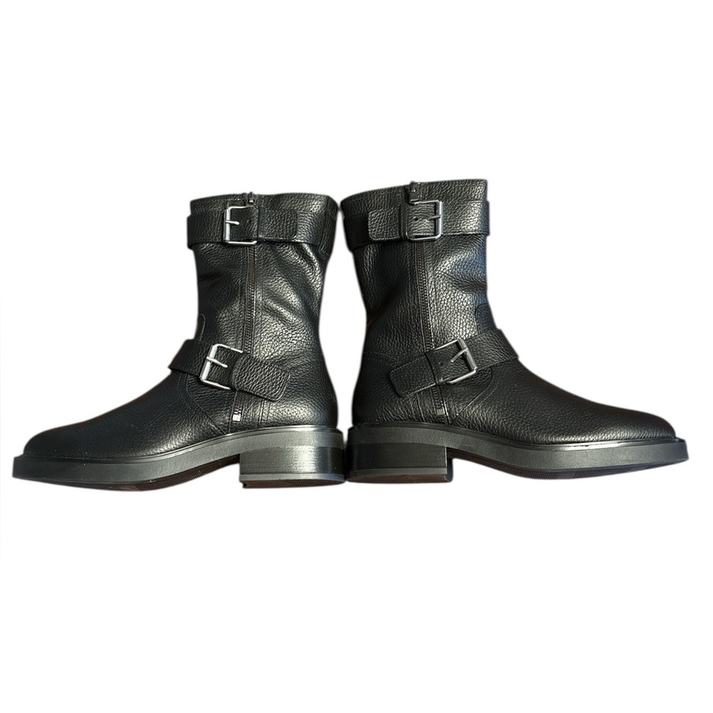 Steve Madden women’s Nolan boots black silver buckle moto Size 10 runs small NIB - Picture 4 of 8